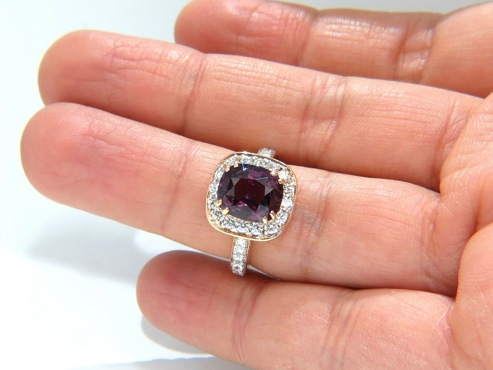 Natural Purple Spinel Ring - Stelios Jewellers